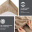 Ensemble de draps 4 pièces, taupe, 100% velours doux, brossage, drap plat, taies d'oreiller ajustées, brossé deux fois pour plus de confort, inclus et 2 taies d'oreiller, facile à entretenir