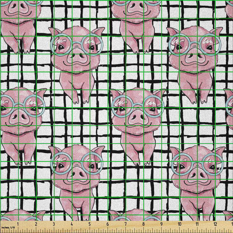 Deanjelo Nerdy Pig Multi-Purpose Fabric