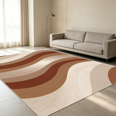 Tapis 1 pièce à pois pour le salon, doux et confortable, convient à toutes les saisons, facile à entretenir, tapis de sol intérieur lavable à la machine, sous la table de ferme convenant à la chambre à coucher, à la cuisine, à la salle à manger, au balcon, au patio, à la décoration intérieure, Extérieur