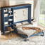 Grand lit escamotable avec bureau et armoire de rangement-133524214