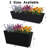 Metal Black Trapezoidal Pot Planter-606510291