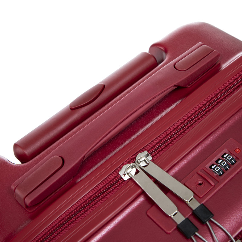 14 "/ 20" 2 pièces / ensemble dans un bagage à roulettes en ABS, avec serrure à combinaison et ouverture avant, étui à cosmétiques 14 "