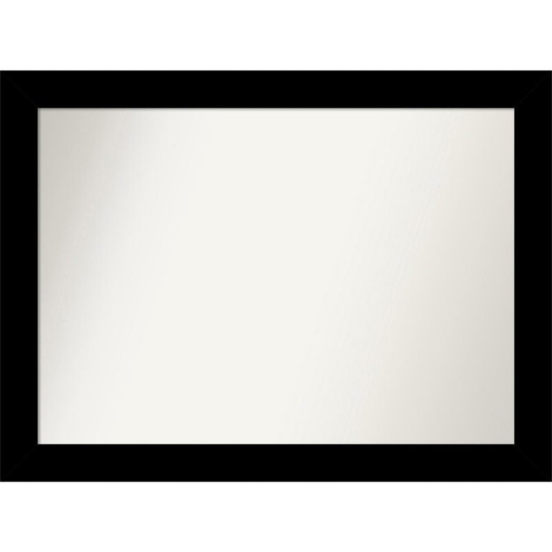 Miroir mural Jini, Noir, Rectangle, 32,5 po x 43,5 po