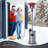  Patio Heater with Table 48,000 BTU Output Electronic Ignition System with Wheels- Stainless Steel-100847389