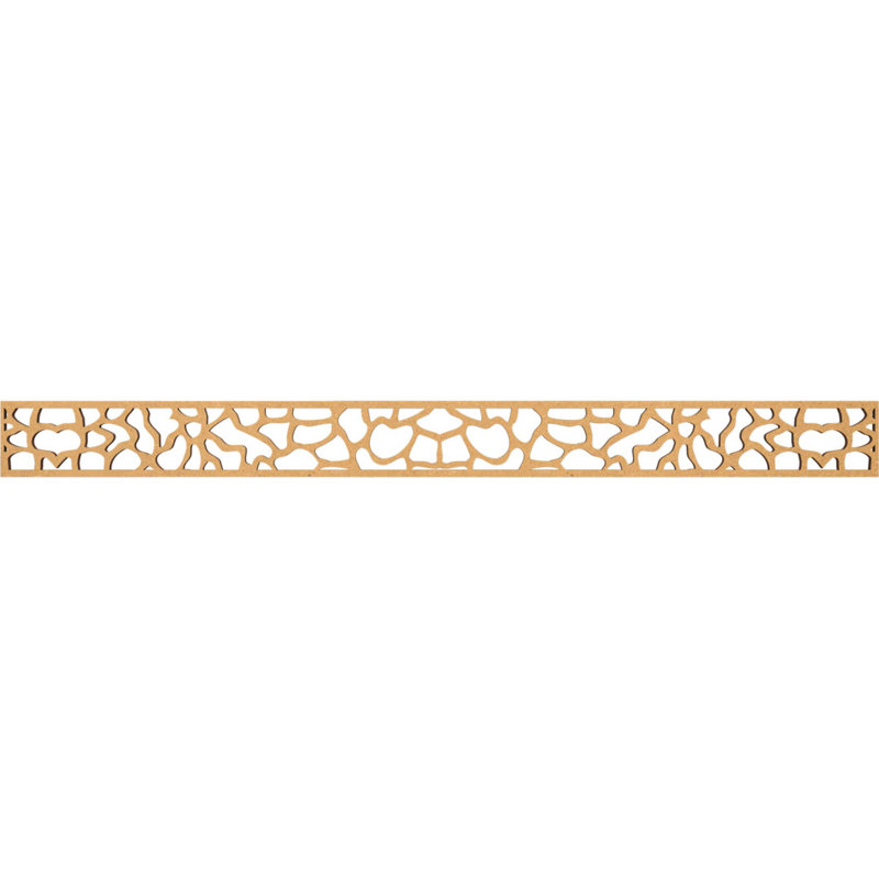 Moulure Rochester, H 4 po x l 46,375 po x P 0,375 po, Bois aggloméré brut