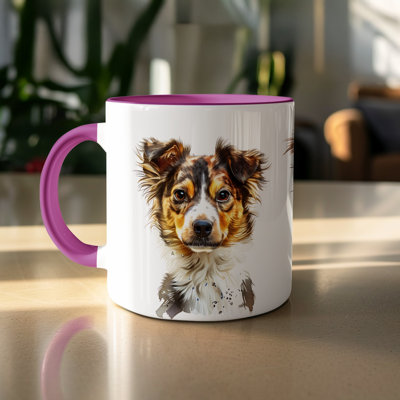 Distinctive Schnauzer Dog Art Illustration 11oz Coffee Mug