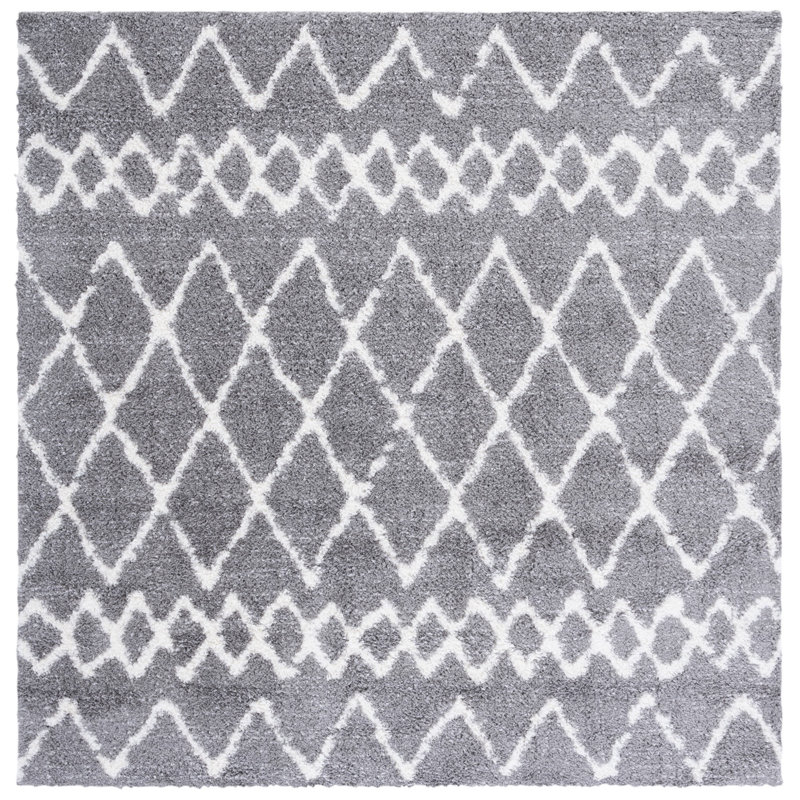 Tapis à poils longs Glennon, Carré 6 pi 7 po