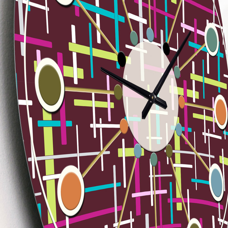 Horloge murale rétro Mid-Century, Petit