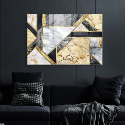 Stunning Tempered Glass Wall Art Painting, 27.6 x 39.4 inches | 100% Tempered Glass, Thickness: 0.16 inches | Elegant Home Decor for Living Room or Office, Durable & Easy to Clean, Perfect Gift Idea