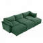 Causeuse à 3 places en chenille avec excellent espace de rangement et 3 repose-pieds mobiles-566940426