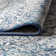 Modern Persian Vintage Medallion Navy/Light Gray Rug