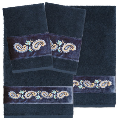 Ensemble de serviettes 4 pièces 100% coton turc