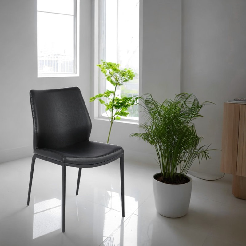 Chaise parsons Lirim, Noir