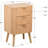 Twilley 3-Drawer Natural Wood Dresser