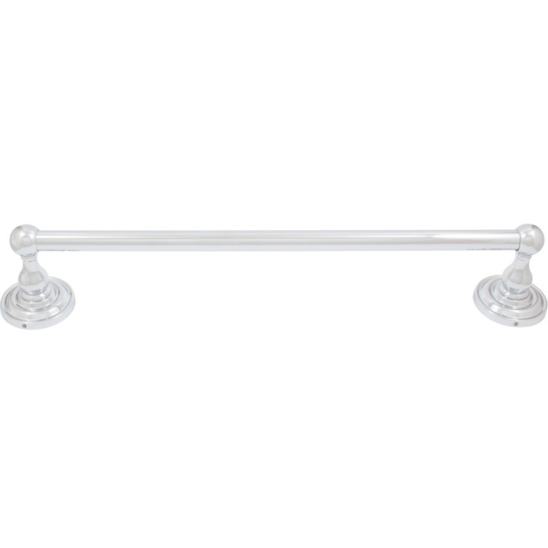 Barre à serviettes murale Charlotte, Chrome brillant, H 3 po x l 25,5 po x P 4,3 po