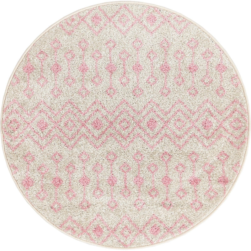 Abstract Indoor Rug, Round 3'3"