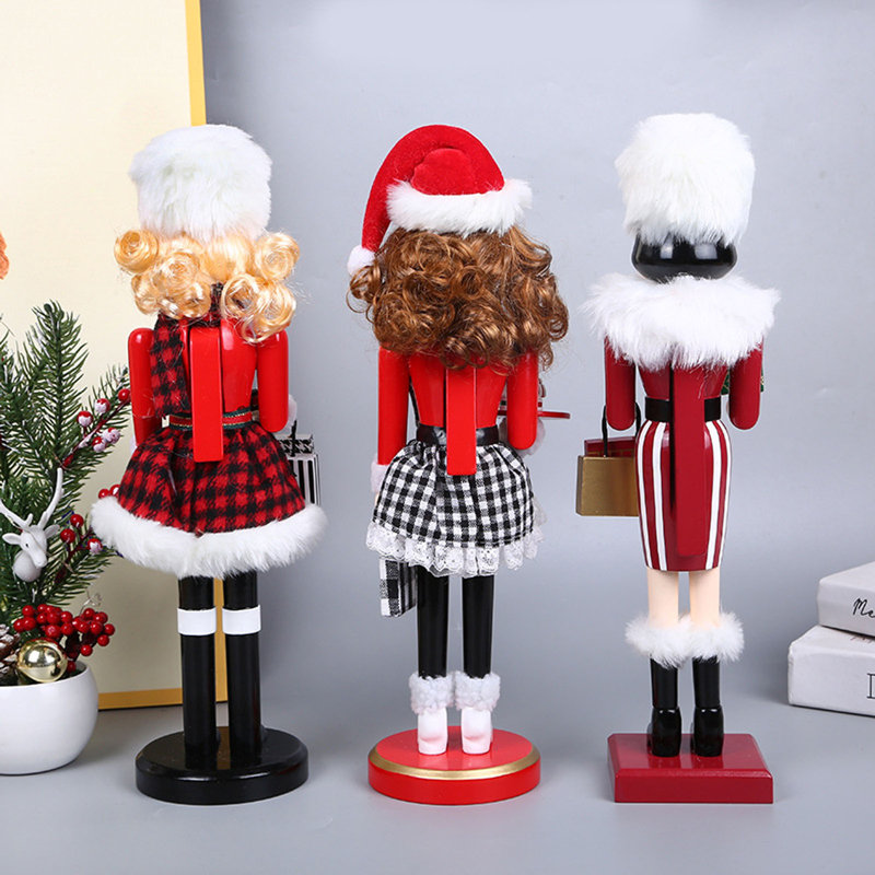 Figurine de Noël en bois casse-noisette mignon