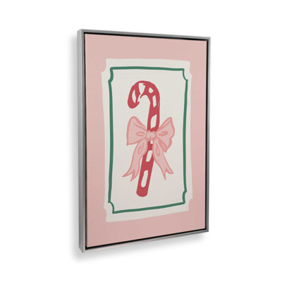 «Candy Cane Bow» par April Lane, reproduction d'art