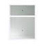 Meuble-lavabo moderne de 36 po avec lavabo d'art en céramique, dalle de pierre plate blanche et petites tablettes de rangement, porte à fermeture douce
