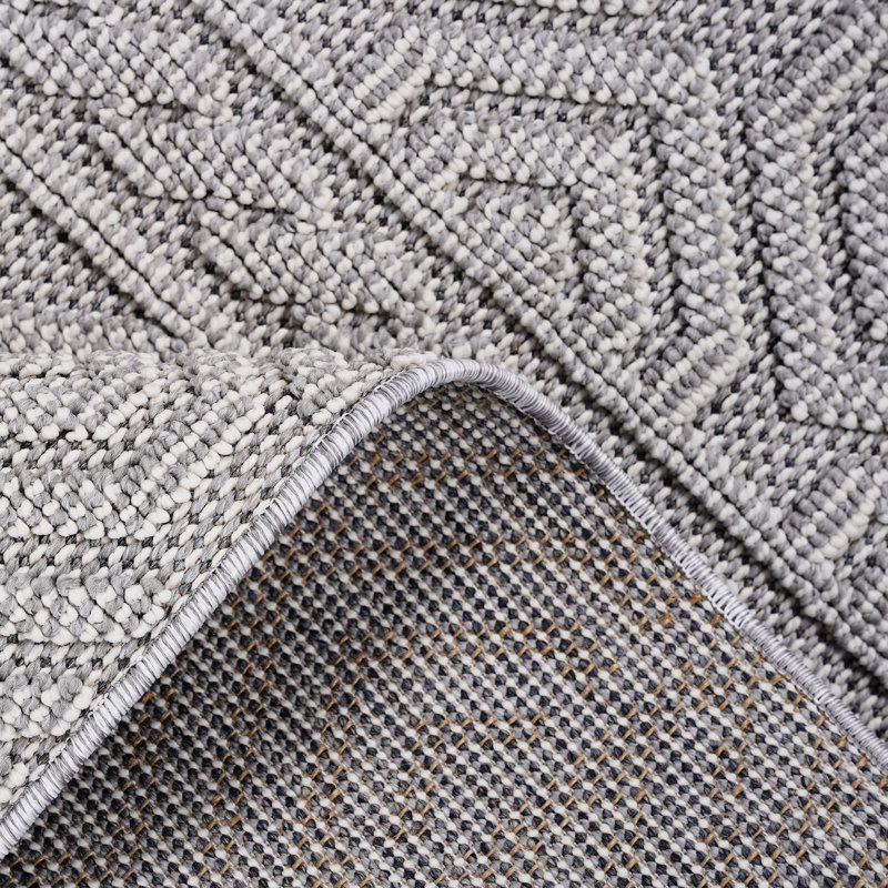 4X6 White Geometric Rug Loom & - Non-Shedding, Stain , For Bedrooms Area Easy To Clean, Nurseries