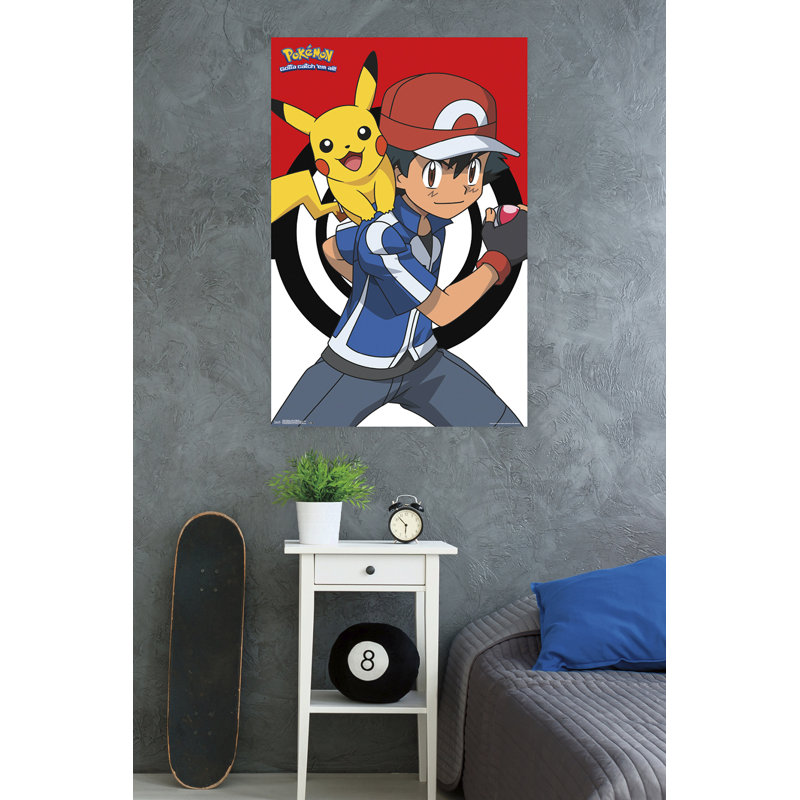 Impression sur papier pokémon-ash et pikachu