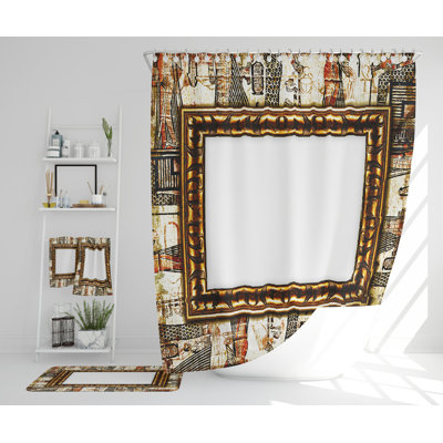 Neilesh Polyester Shower Curtain Set