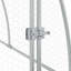 Cage à poulet en acier galvanisé 41,3 po x 47,2 po argent-1703035184