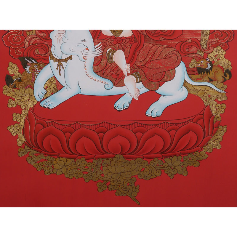 Samantabhadra - Bouddhiste tibétain (Thangka Brocadeless)