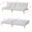 Tissu convertible futon avec pieds en métal