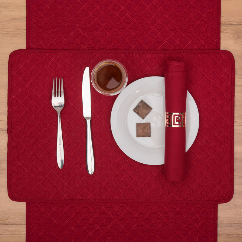 Serviette en coton 20 po Alberts, Rouge écarlate
