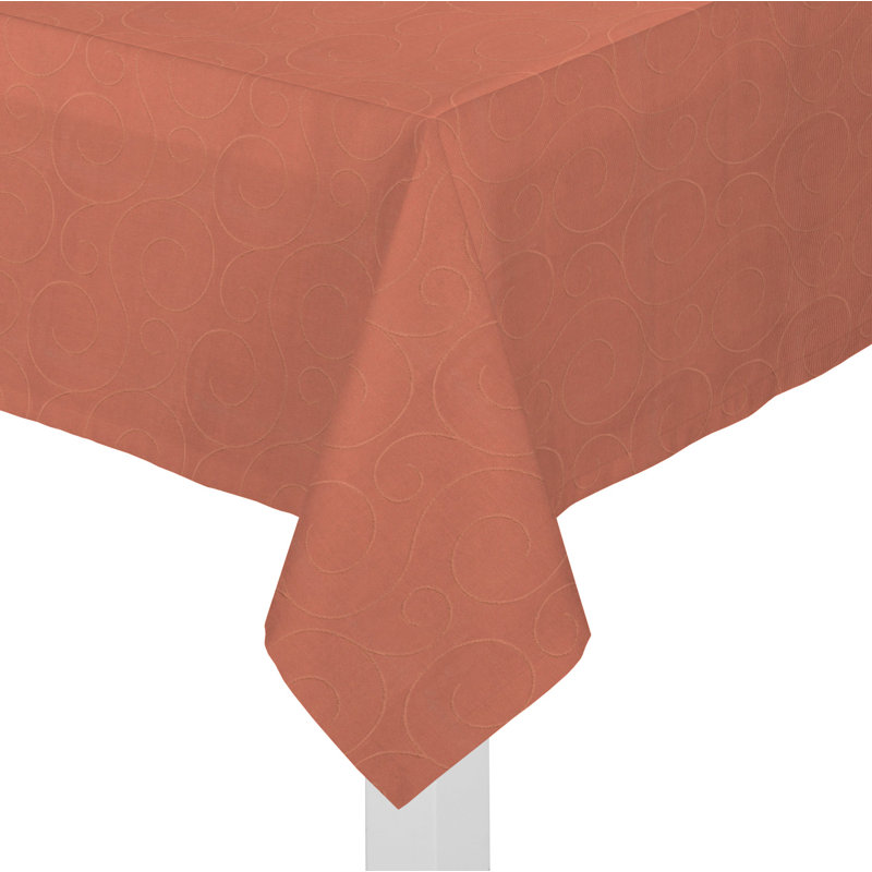 Marreco Rectangle Floral Tablecloth, 130cm W x 160cm L, Terra