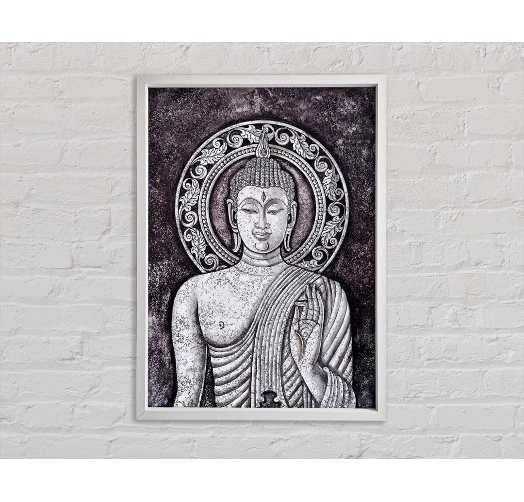 Buddha 8 - Einzelner Bilderrahmen Kunstdrucke auf Leinwand