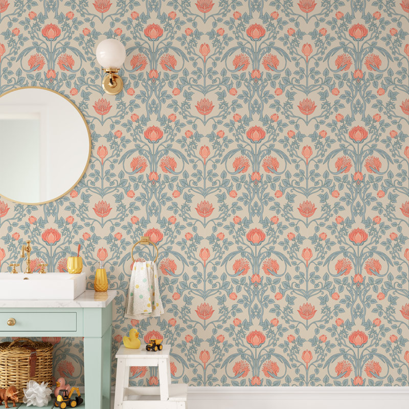 Papier peint adhésif William Morris Vintage Ullin, L 75 po x l 24 po