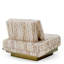 Chair Rubina Antique Brass Finish Dorsay Beige