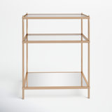 Peregrine Glass Top End Table