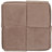 Scheid Square Corduroy Upholstered Ottoman Stool with Brown Upholstery and Natural Wood Base, 18-Inch Accent Seat-1115656384-1115656387