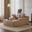 Chaise longue rembourrée en velours côtelé Modern-117430051