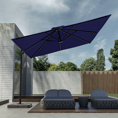 Shandice 11.5x9' Rectangular Cantilever Umbrella with Crank Lift