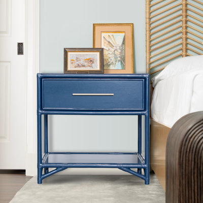 Olivia Collection 26'' W Plywood / Laminate Board Nightstand
