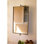  Miroir mural, miroir mural rotatif rectangulaire H 14 po - Finition laiton antique