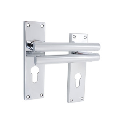 Jura Lever on Backplate Euro Polished Chrome