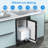 Antarctic Star  80 Lb. Daily Production Clear Cube Ice Under-Counter/Freestanding Ice Maker for Commercial Use & Home Use-87768997