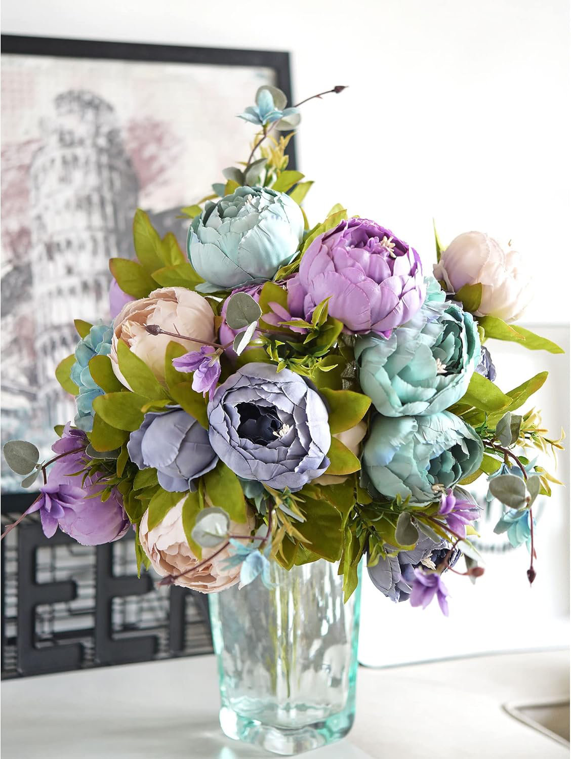 Dakota Fields Vintage Artificial Peonies Silk Peony Flowers and ...