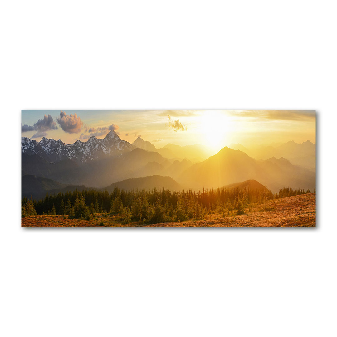 Sunset Mountains - Ungerahmte Kunstdrucke auf Leinwand