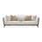 Paris Chic Curved Tuxedo Arm Sofa - Ivory