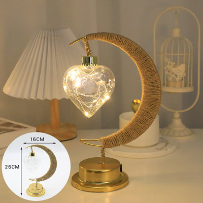 Veilleuse décorative à DEL en fer forgé