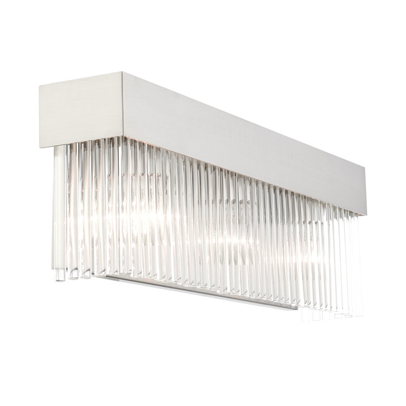 Bamey 3 - Light Dimmable Bath Bar, Brushed Nickel