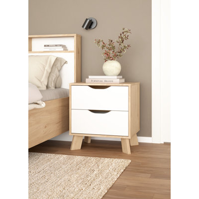 Leota 2 Drawer Nightstand