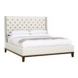 Michael Weiss California King Tufted Upholstered Panel Bed