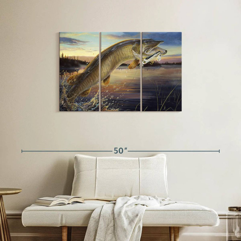 Brampt Twilight Muskie, 24" H x 38" W